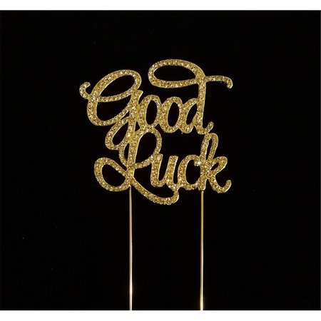 TIAN SWEET Good Luck Rhinestone Cake Toppers Gold 33014GLg